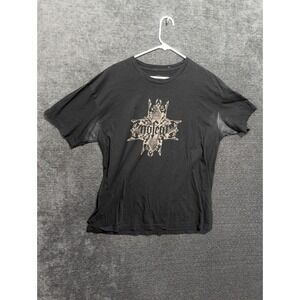 No Fear Mens XL Graphic T-Shirt Black Gothic Logo Cotton Short Sleeve Streetwear